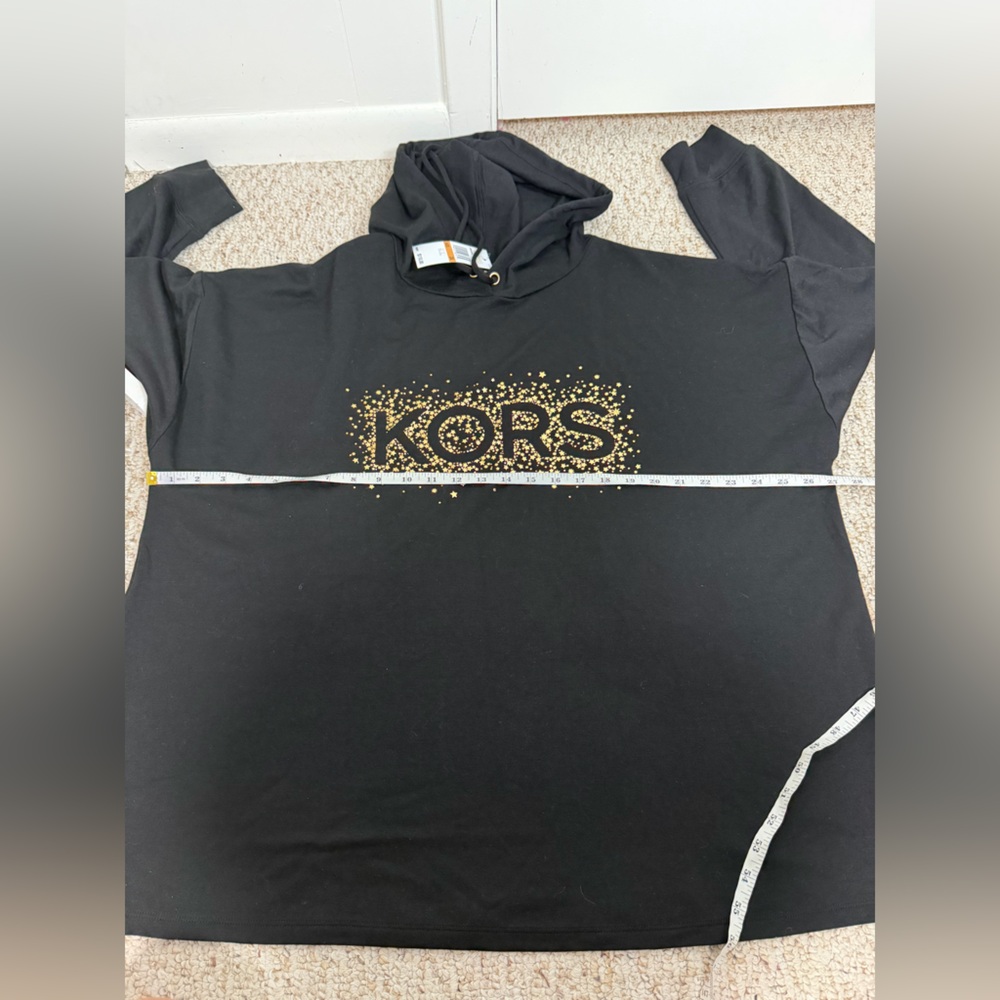 Michael Kors Black Hoodie with Gold Accents size 3X new with tag - Picture 5 of 5